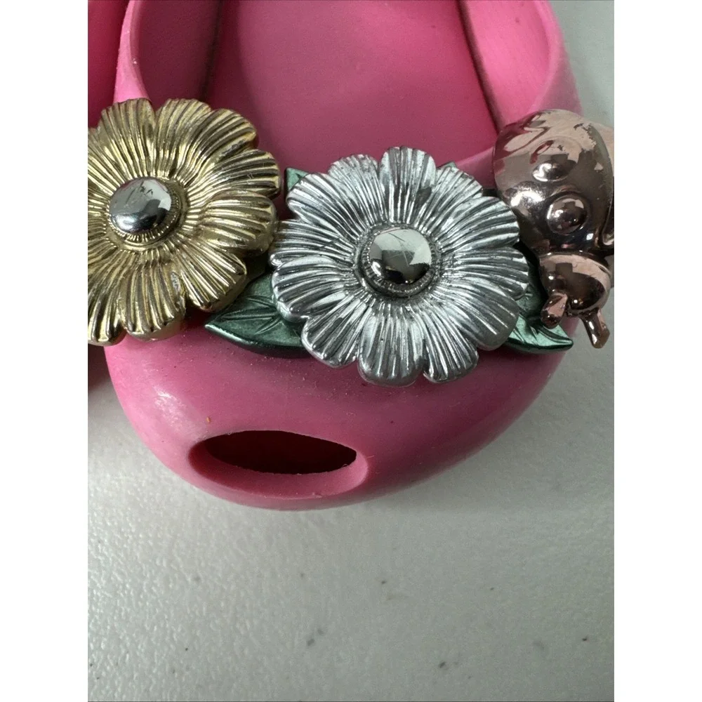 Mini Melissa Ultragirl Garden Pink Jelly Mary Jane Flower Ladybug Shoes